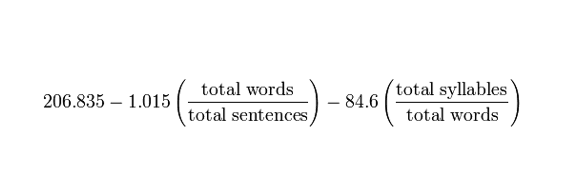 Flesch-Kincaid readability formula
